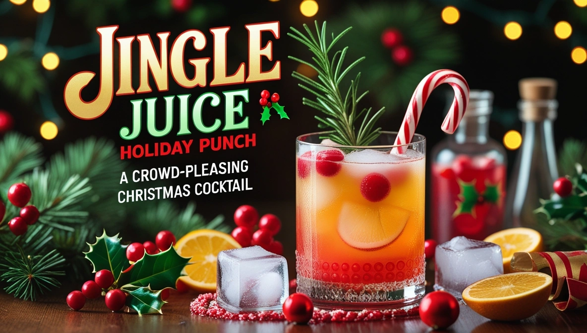 jingle juice christmas holiday punch cocktail