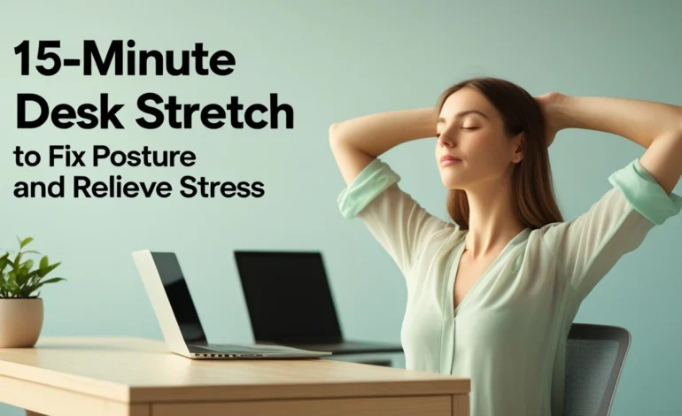 The 15-Minute Desk Stretch Routine to Fix Posture and Relieve Stress
