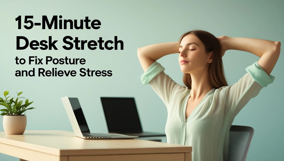 The 15-Minute Desk Stretch Routine to Fix Posture and Relieve Stress