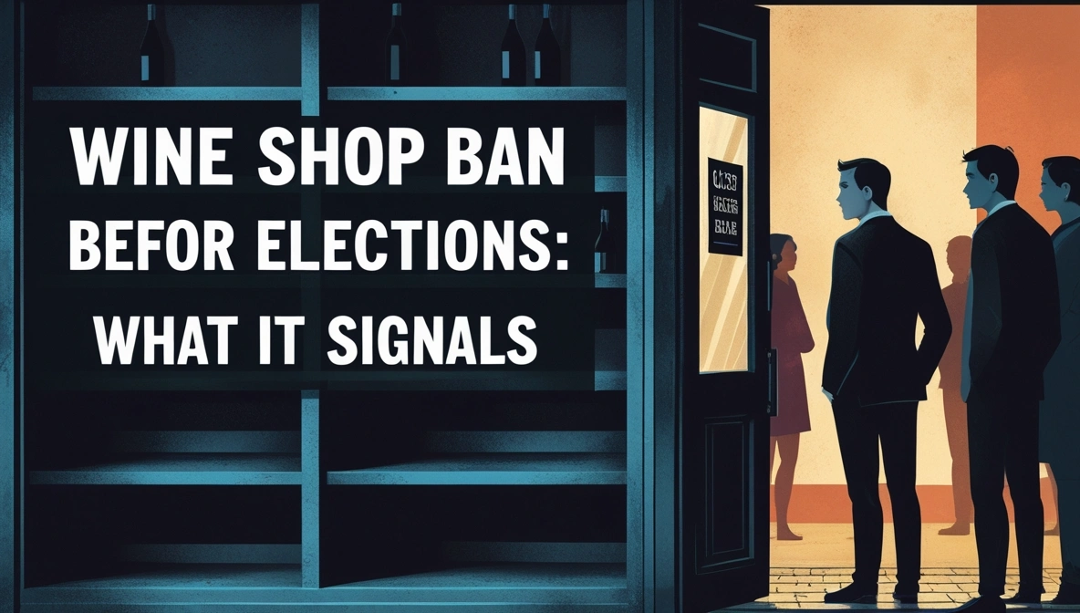 Wine Shop Ban Before Elections: What It Signals