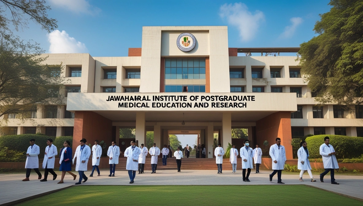 Jawaharlal Institute of postgraduate medical education and research: Admissions, Courses