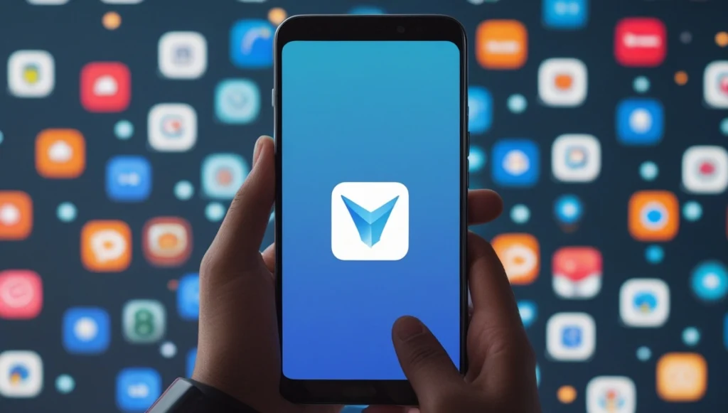 Android smartphone downloading APKEK ORG applications safely
