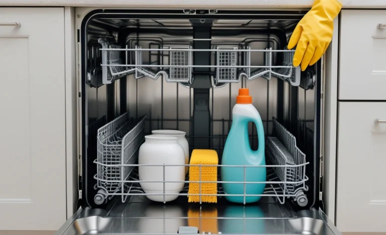 how to clean a dishwasher naturally